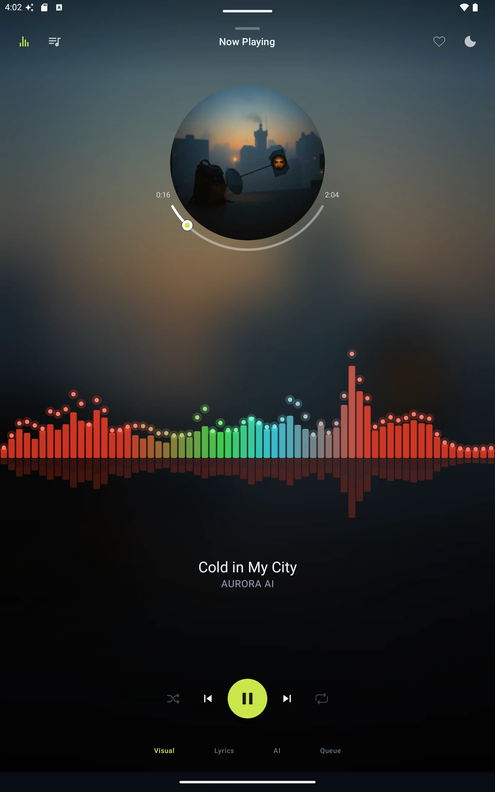 AURORA: AI Music Player & EQ screenshot