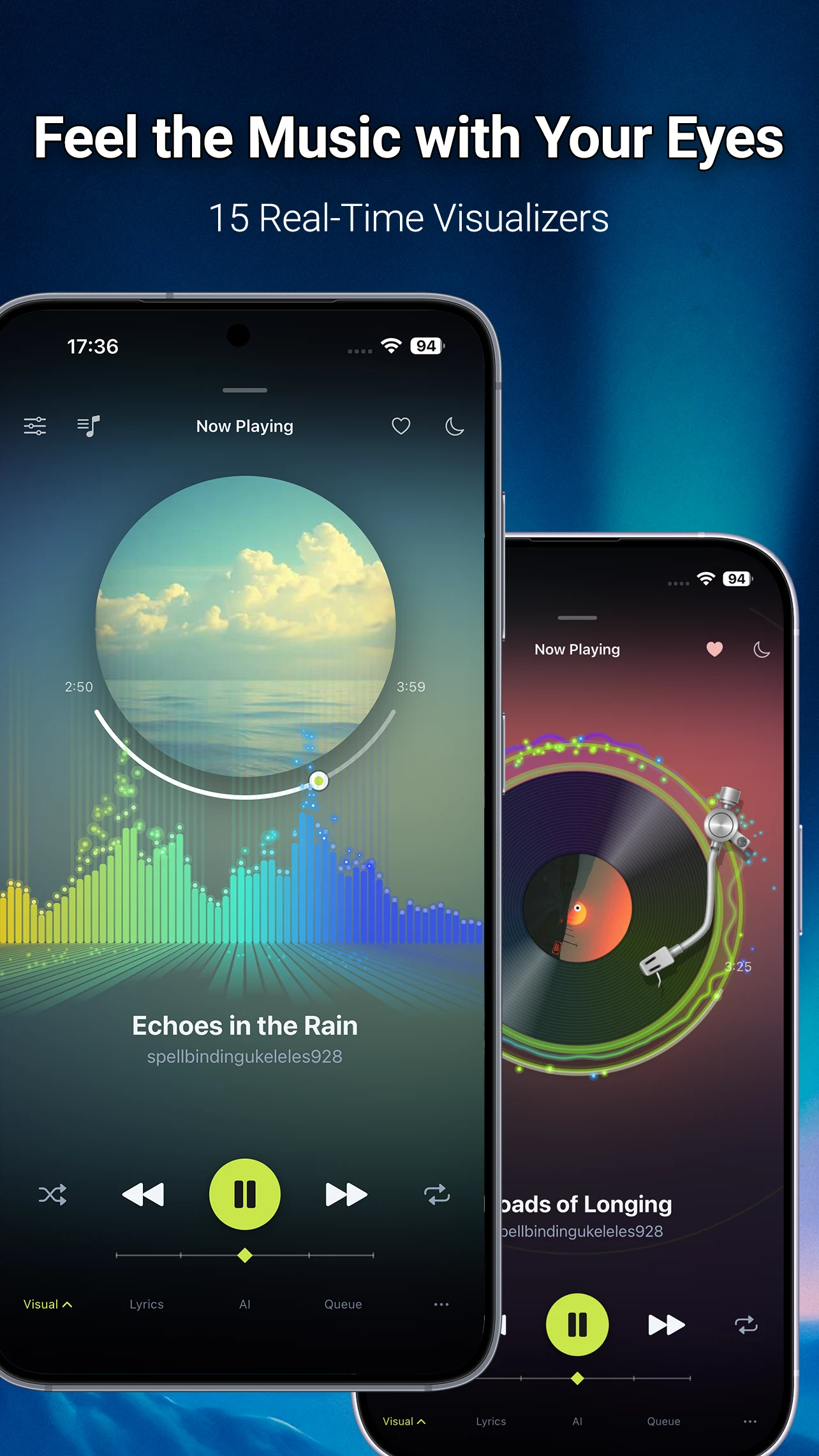 AURORA: AI Music Player & EQ screenshot
