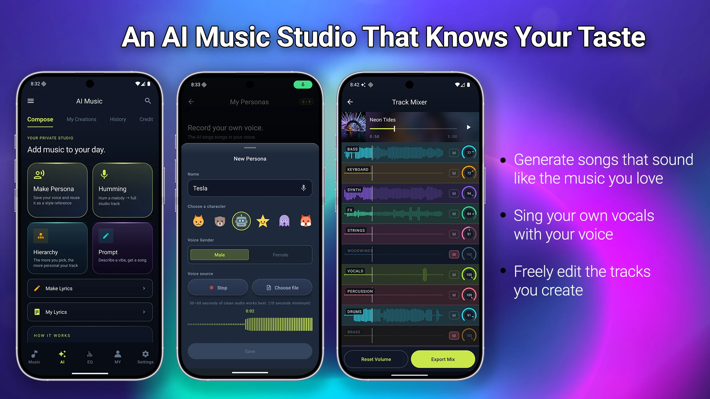 AURORA: AI Music Player & EQ screenshot