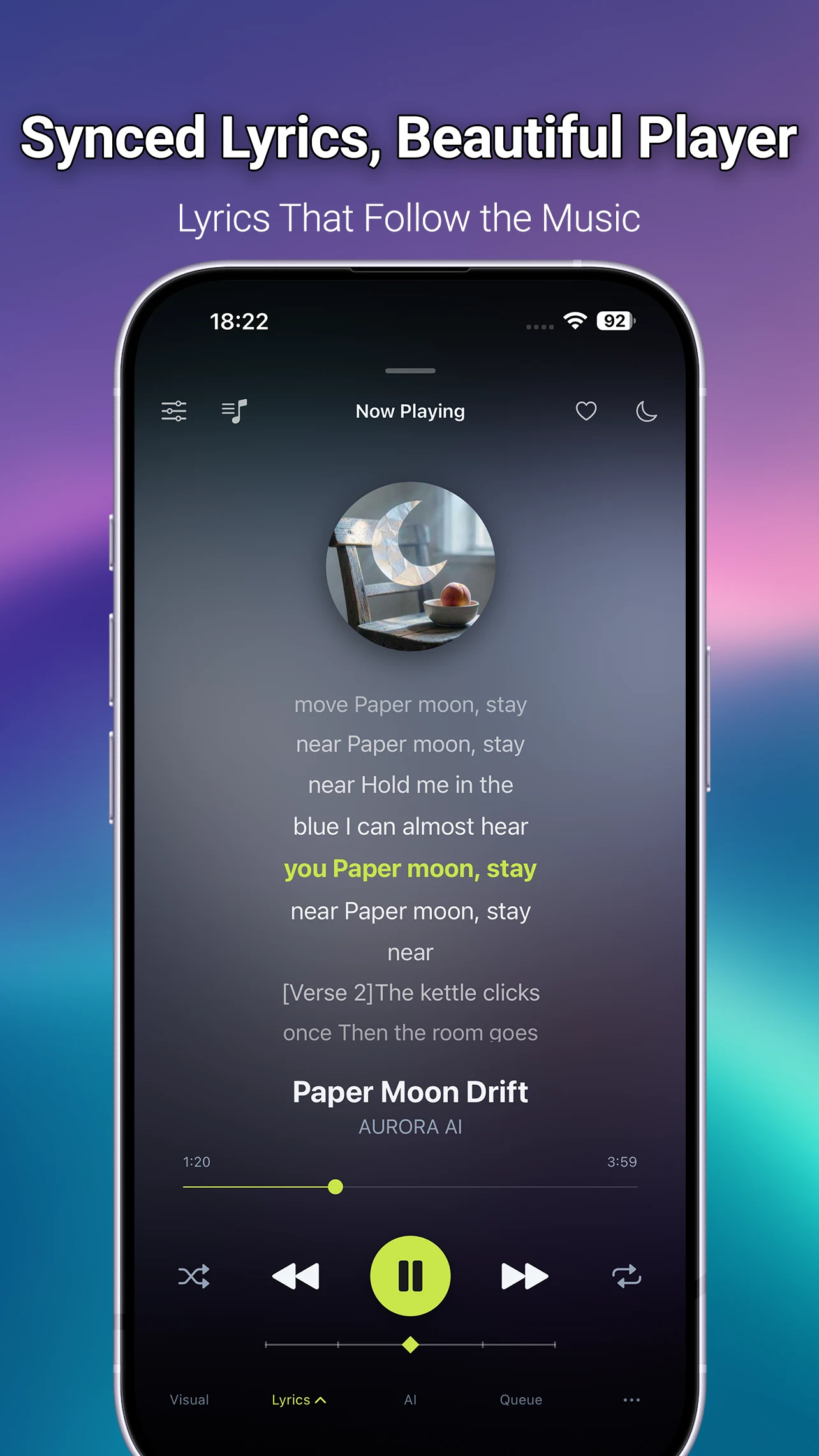 AURORA: AI Music Player & EQ screenshot