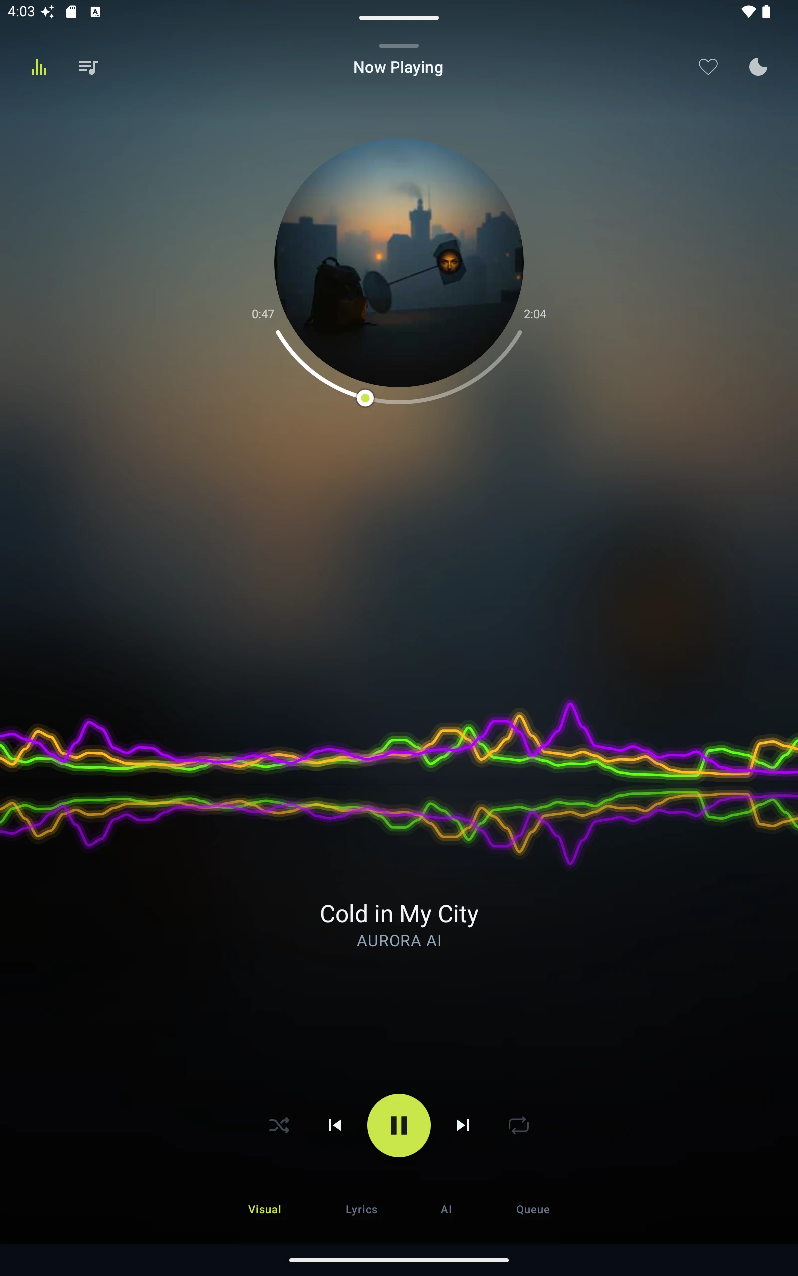 AURORA: AI Music Player & EQ screenshot